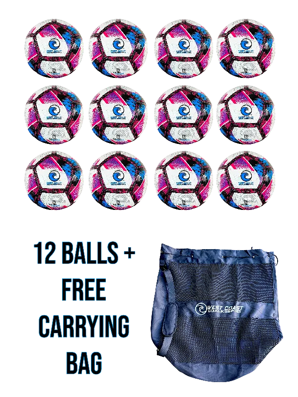 12 Match Balls With Bag