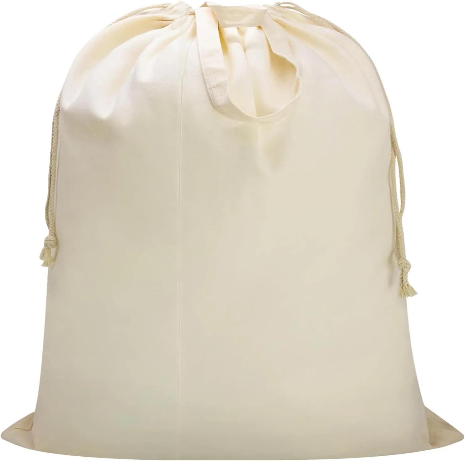 Canvas Laundry Bag 40in x 35in, Thick Cotton Laundry Bag with Handles & Drawstring, Extra Large Heavy Duty Washable Basket Liner Hamper Liner Storage Sack for Travel, Camp, College (XXL, 1 Pack)