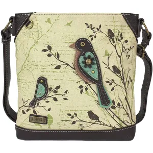 Chala Bird Canvas Crossbody Sand Synthetic