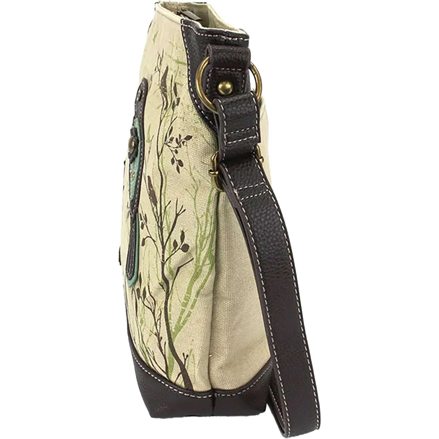 Chala Bird Canvas Crossbody Sand Synthetic