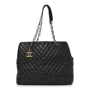 Chanel Calfskin Chevron Quilted Surpique