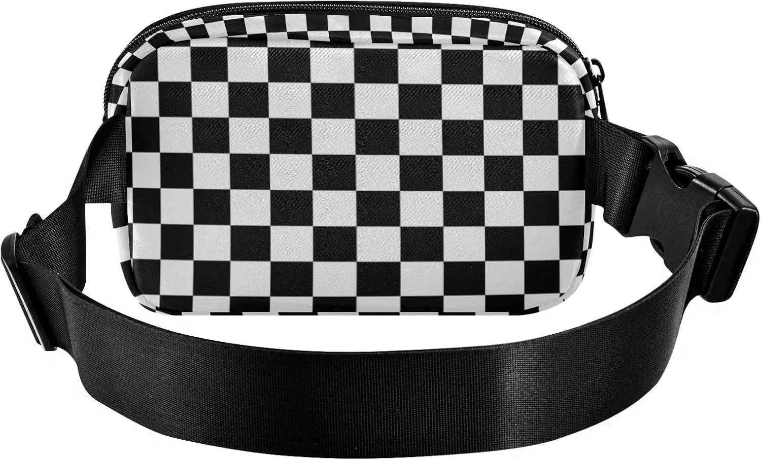Checkerboard Plaid Fanny Pack for Women Men Crossbody Belt Bag Fashion Waist Packs Purse with Adjustable Strap Bum Bag for Teen Girls Boys
