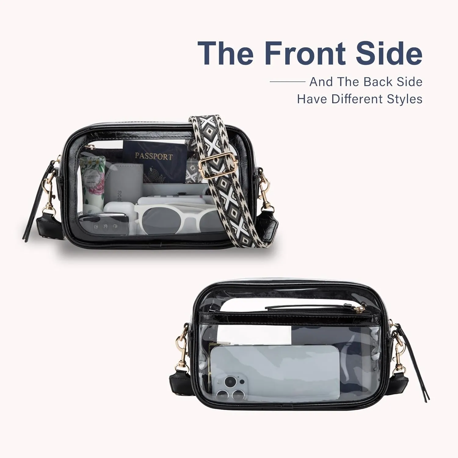 Clear Purse for Women, Clear Bag for Stadium Events