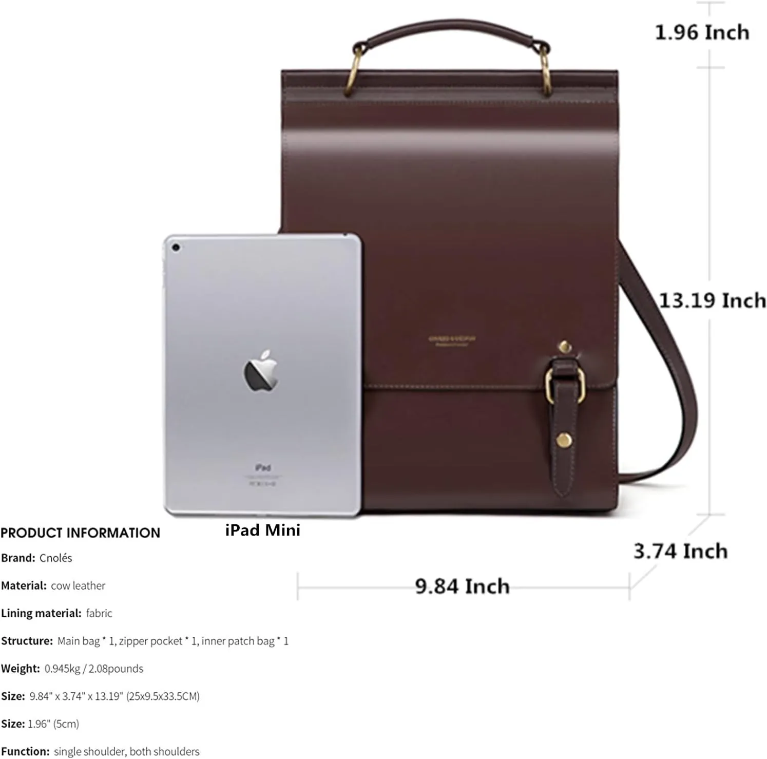 Cnoles Leather Backpack Purse For Women Fashion Ladies Vintage Bags Casual College Travel Backpacks Bag Black
