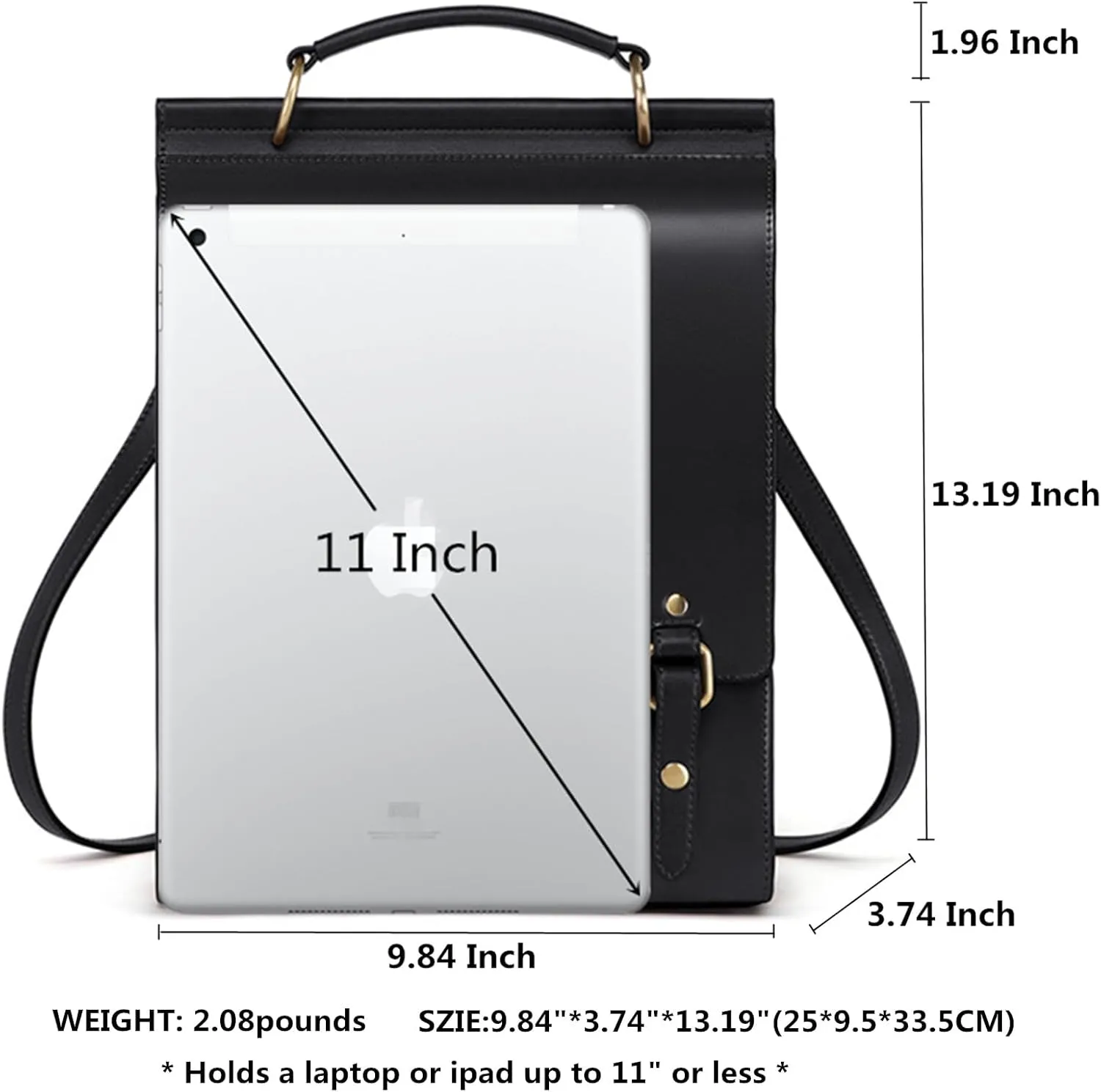 Cnoles Leather Backpack Purse For Women Fashion Ladies Vintage Bags Casual College Travel Backpacks Bag Black
