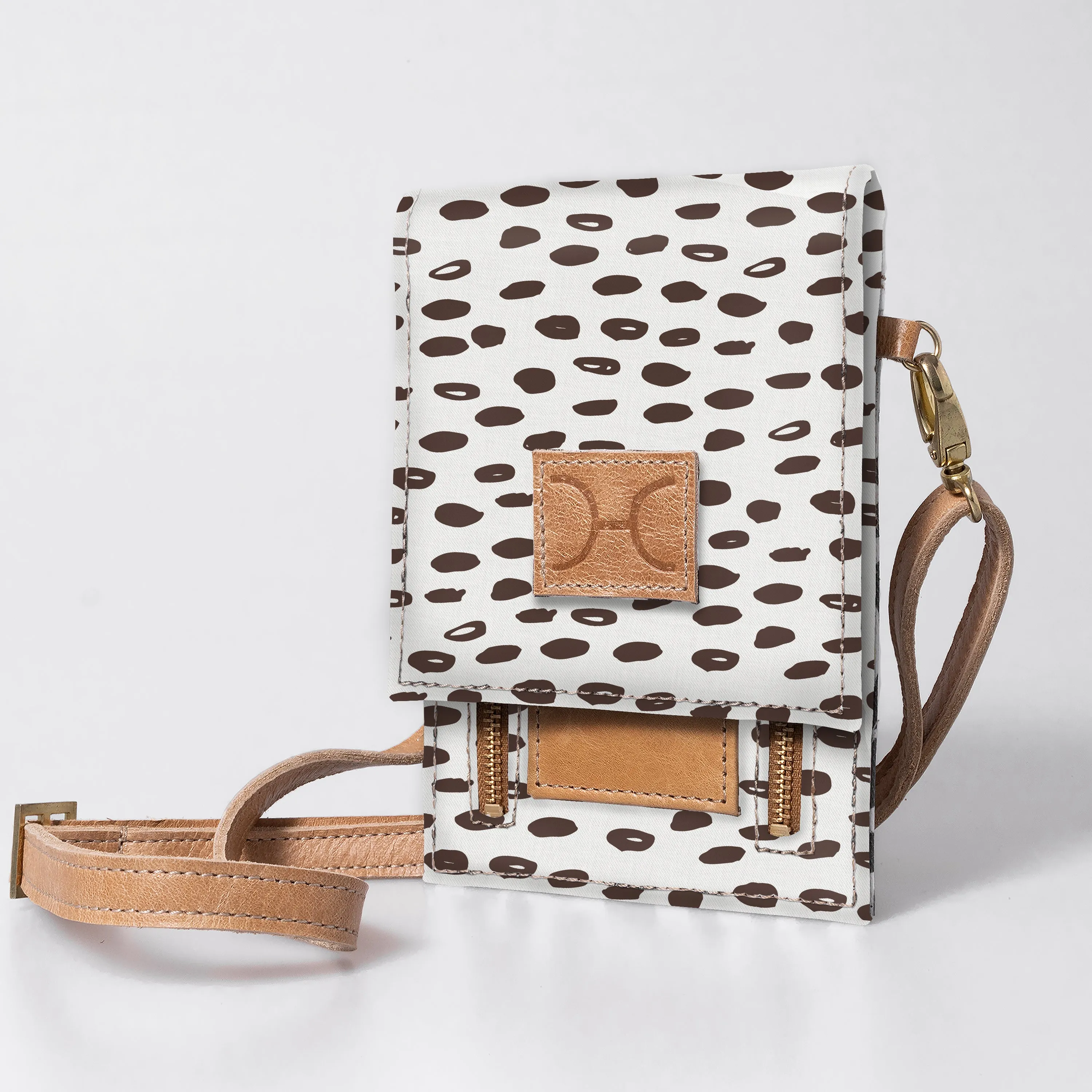 Corporate Urban Cellphone Sling Laminated Fabric