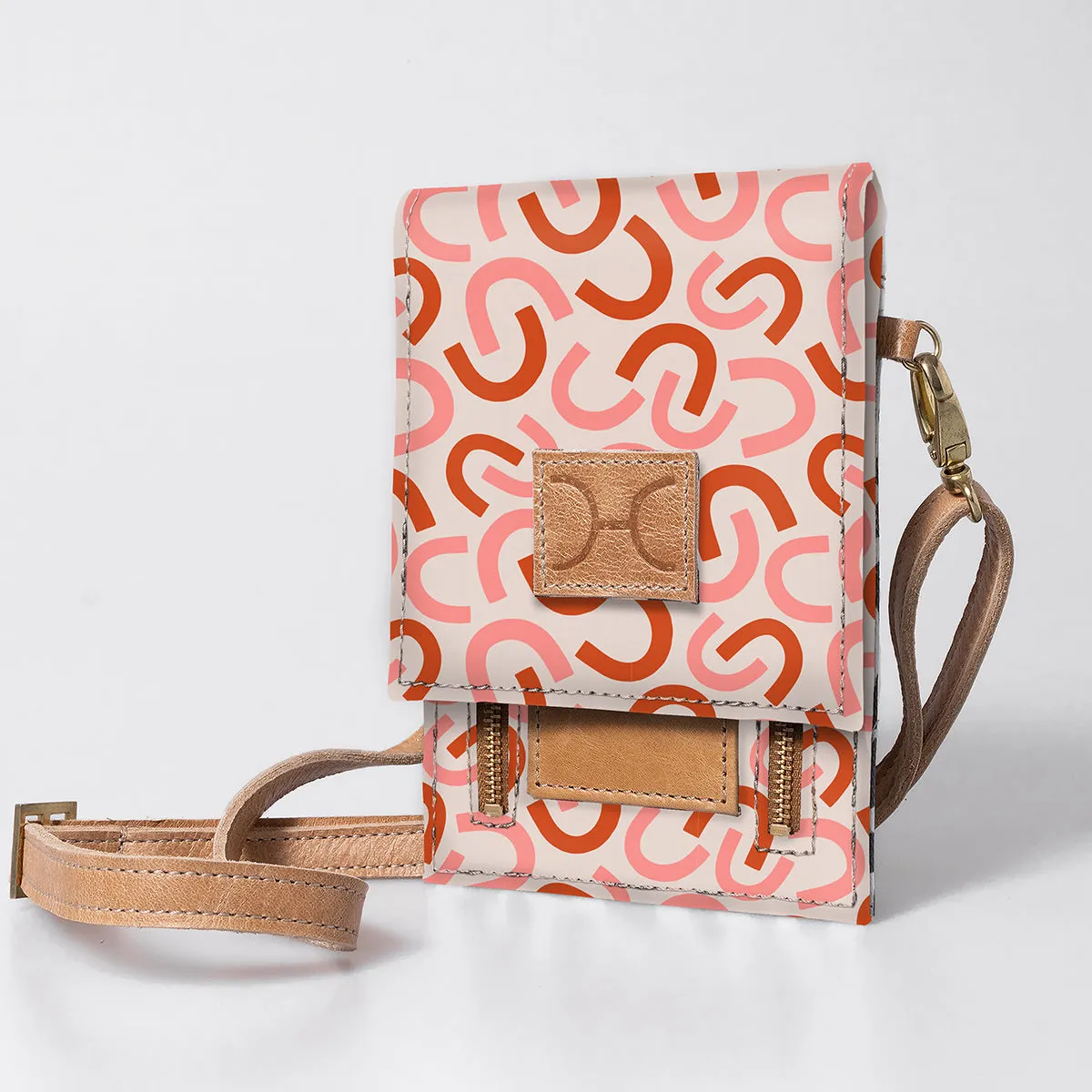 Corporate Urban Cellphone Sling Laminated Fabric