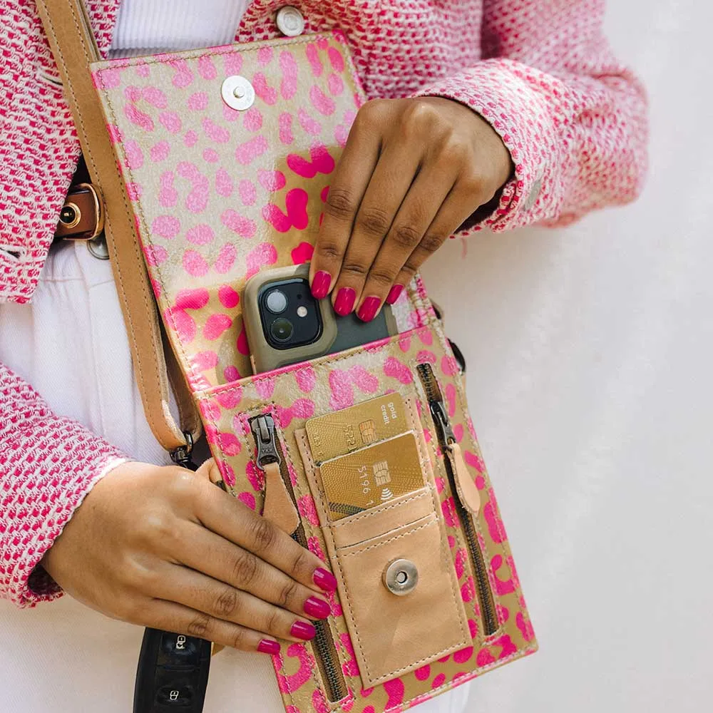 Corporate Urban Cellphone Sling Laminated Fabric