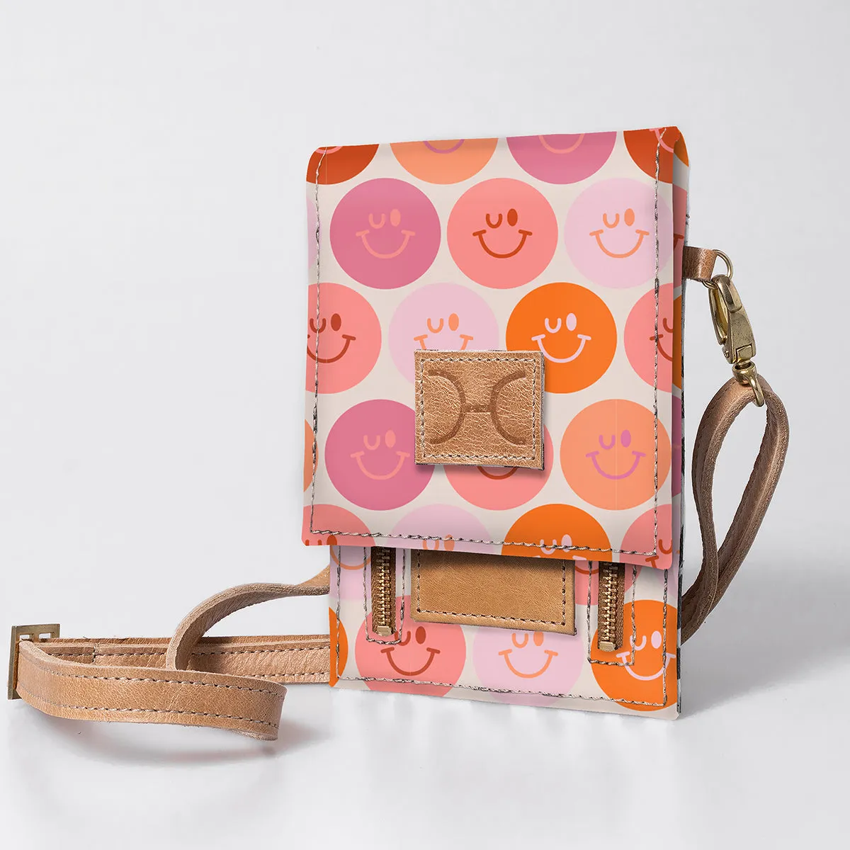 Corporate Urban Cellphone Sling Laminated Fabric