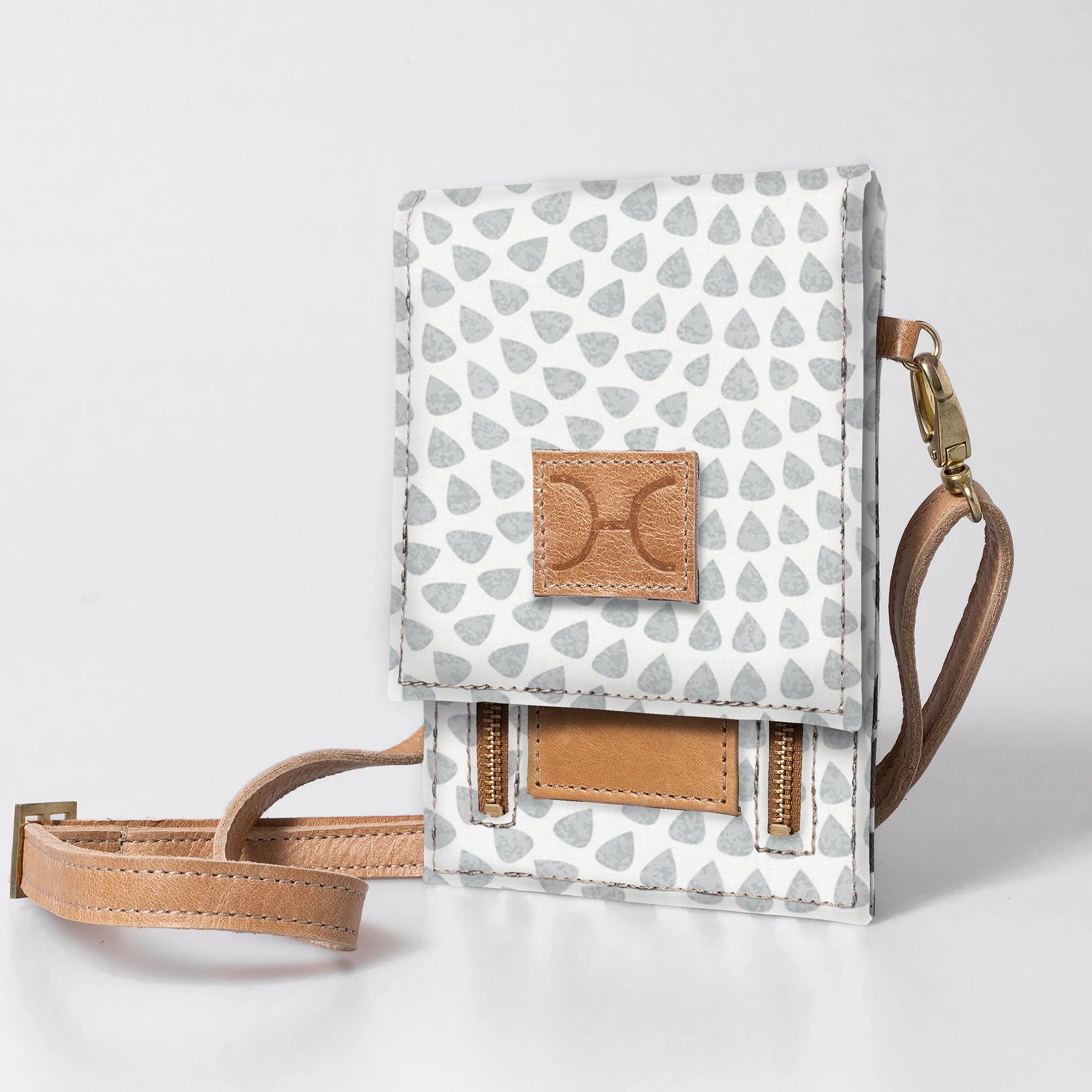 Corporate Urban Cellphone Sling Laminated Fabric