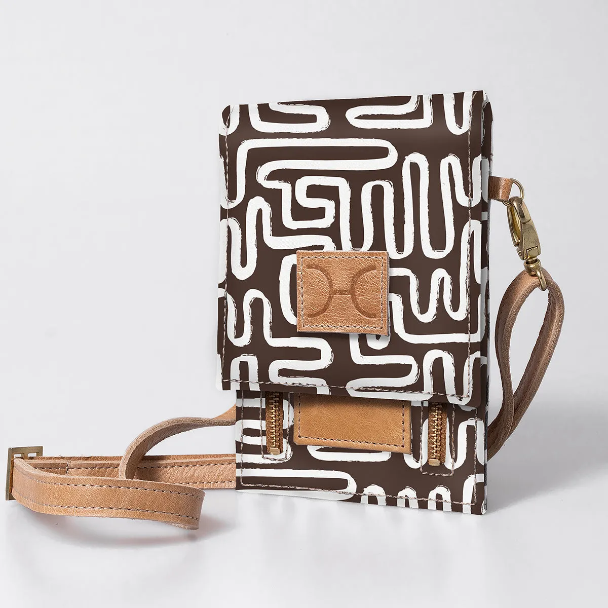 Corporate Urban Cellphone Sling Laminated Fabric