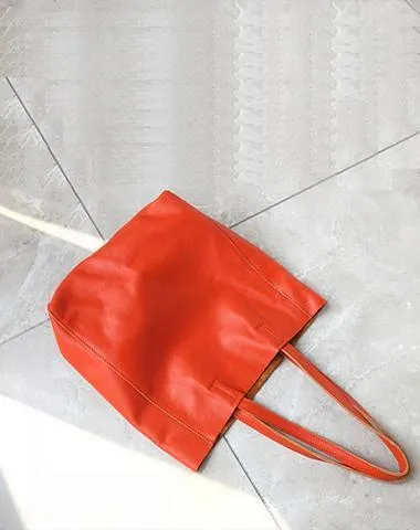 Fashion Womens Yellow Leather Vertical Tote Bags Yellow Shoulder Tote Bags Yellow Handbags Tote For Women