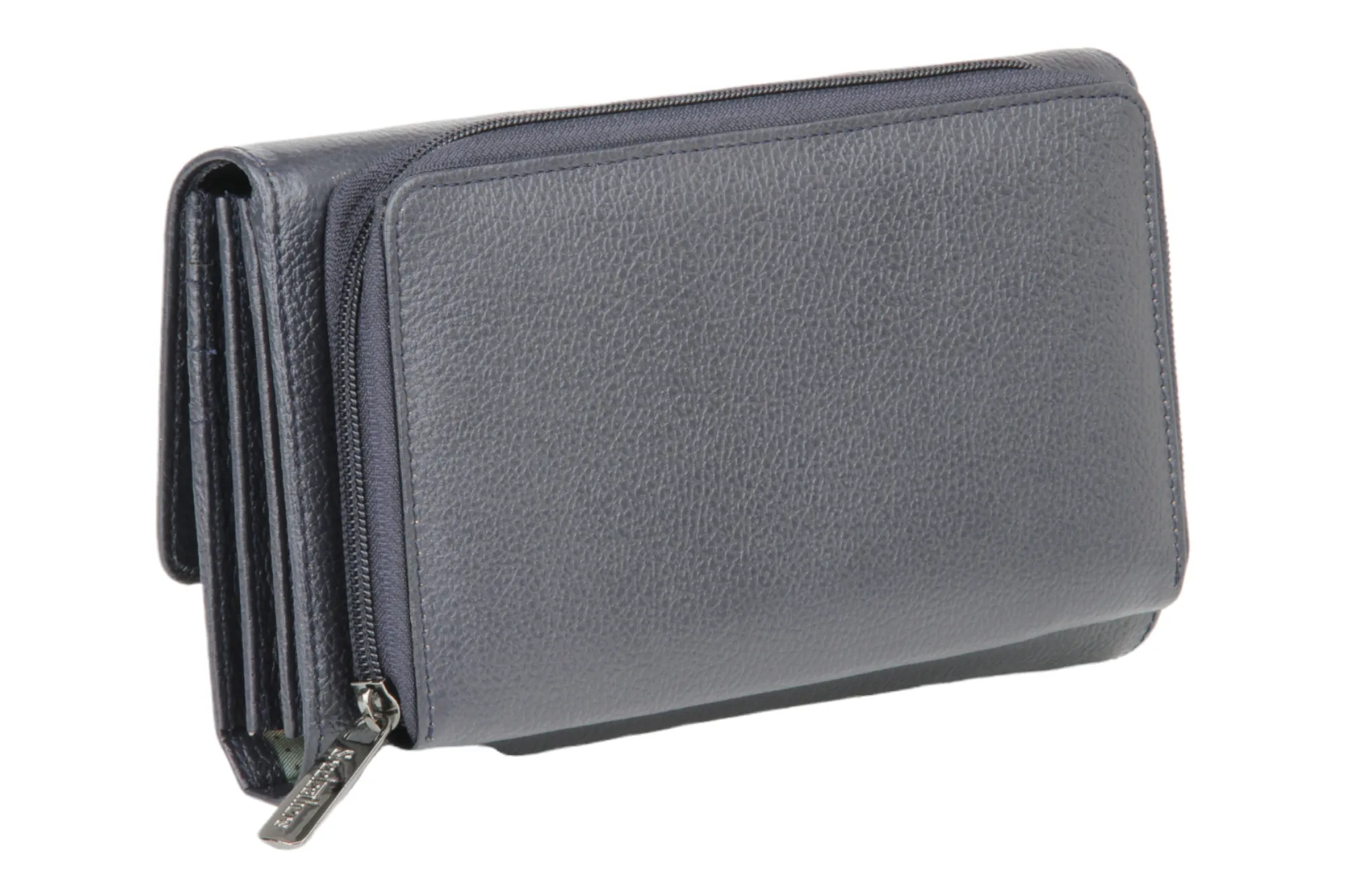 Ladies Premium leather clutch with detachable sling strap 54505 (BLUE)