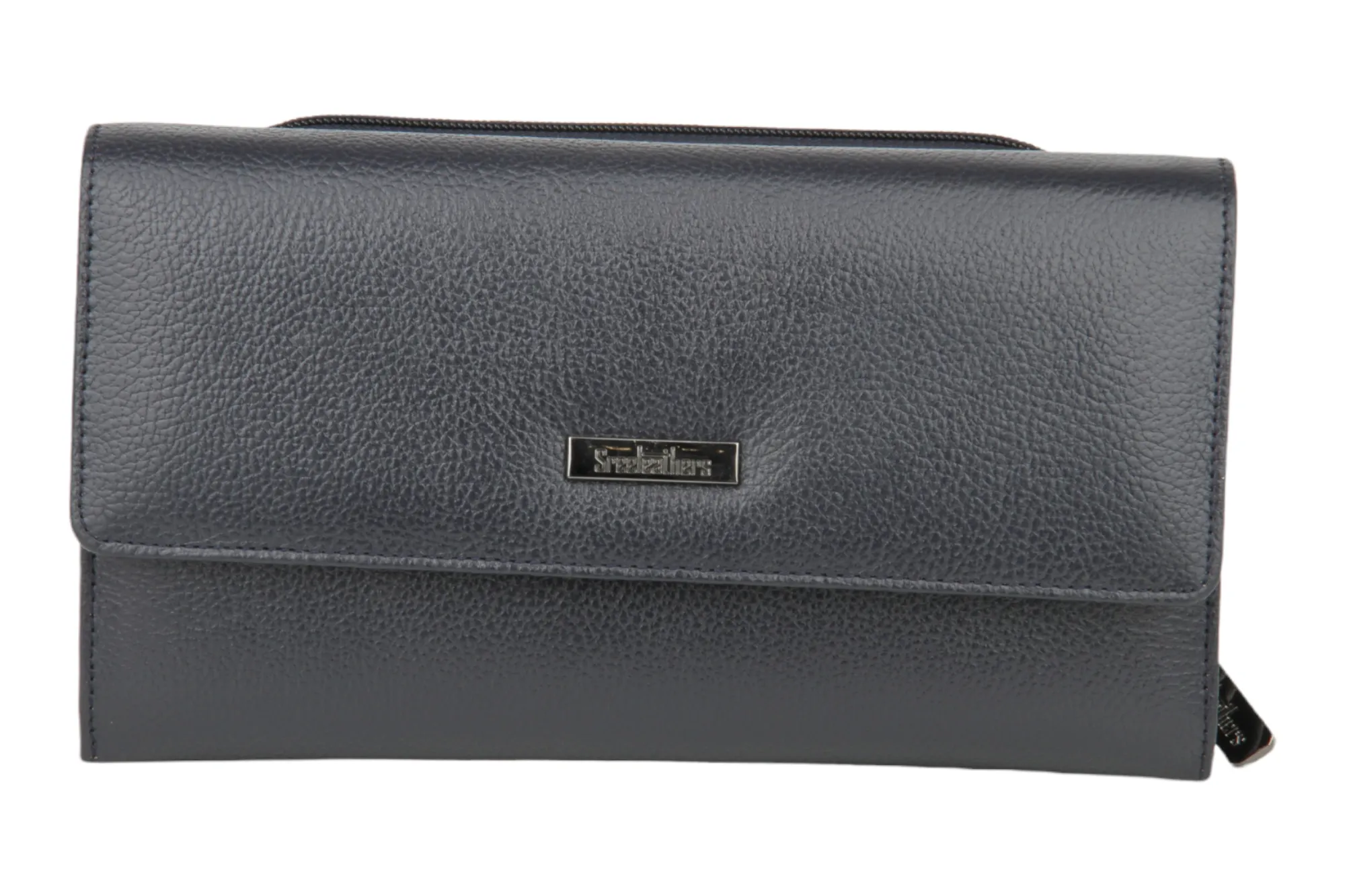 Ladies Premium leather clutch with detachable sling strap 54505 (BLUE)