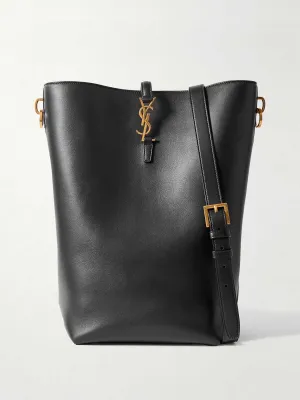Le 37 Long leather bucket bag