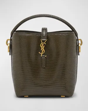 Le 37 Mini YSL Bucket Bag in Lizard