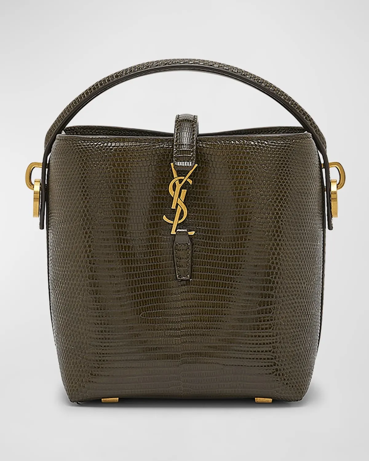 Le 37 Mini YSL Bucket Bag in Lizard