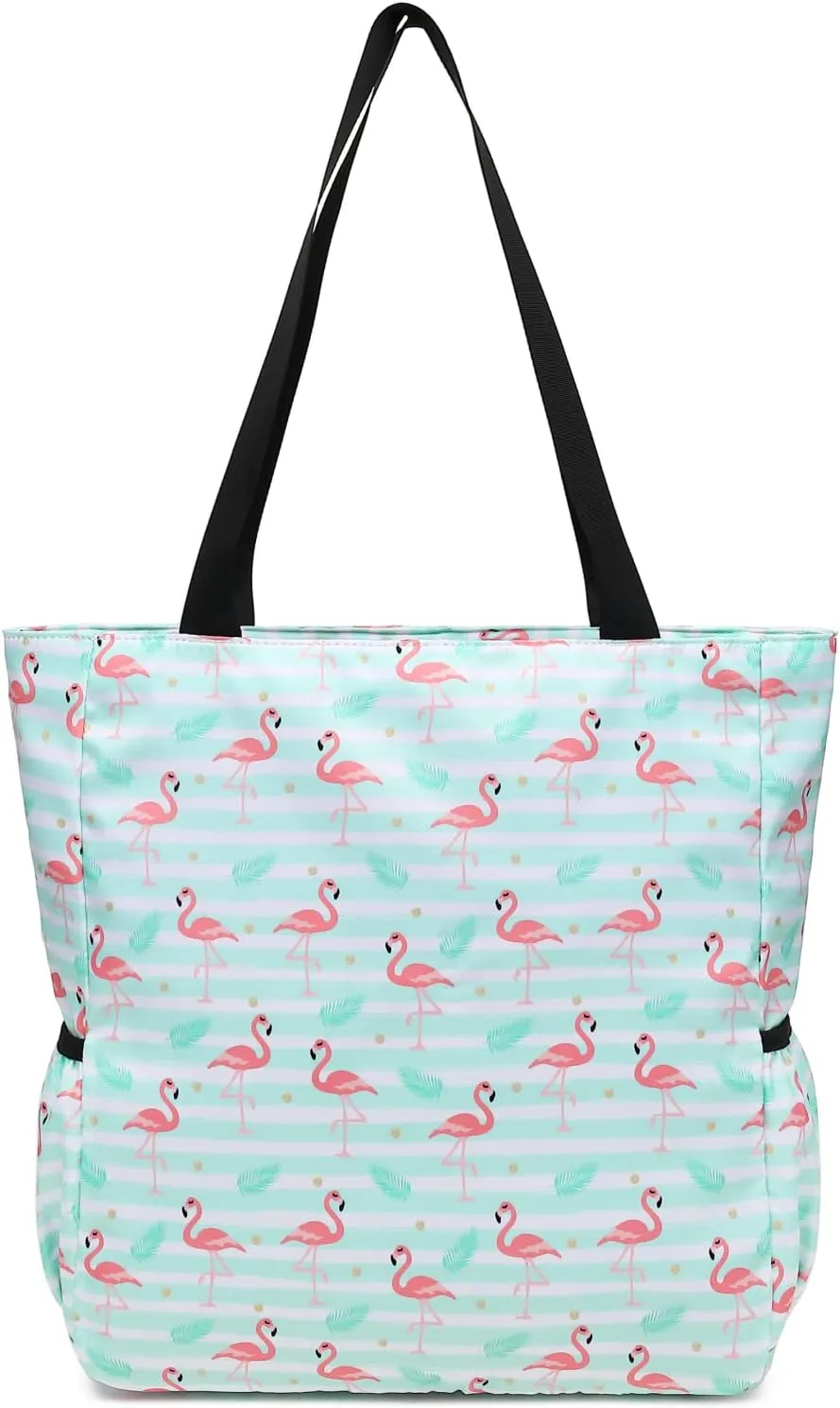 Leaper Travel Tote Bag Wear-Resistant Portable and Foldable Handbags Shoulder Bag for Gym, Beach, Travel and Daily Use