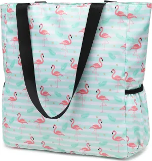 Leaper Travel Tote Bag Wear-Resistant Portable and Foldable Handbags Shoulder Bag for Gym, Beach, Travel and Daily Use