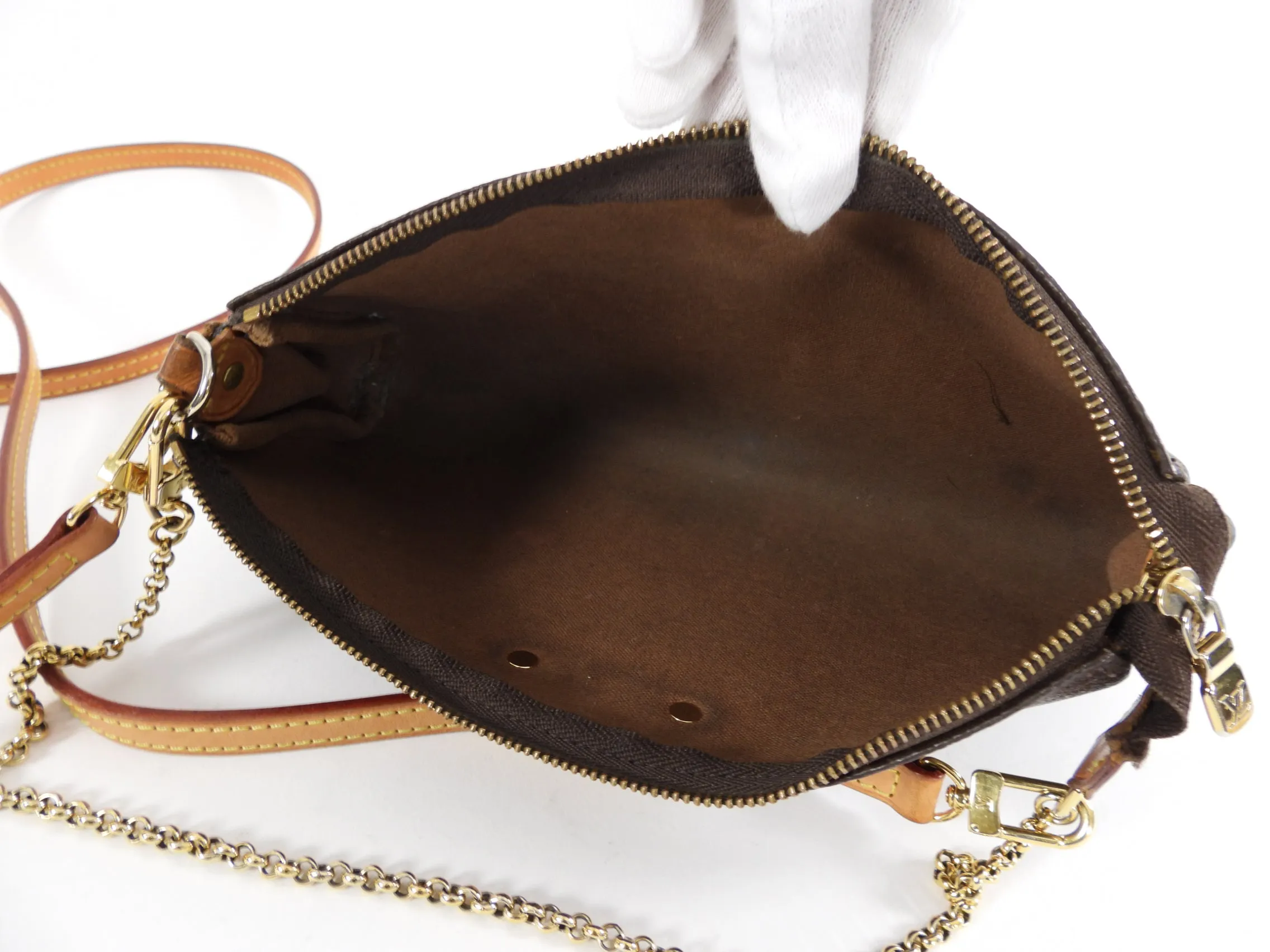 Louis Vuitton Monogram Eva Clutch / Crossbody 2-way Bag