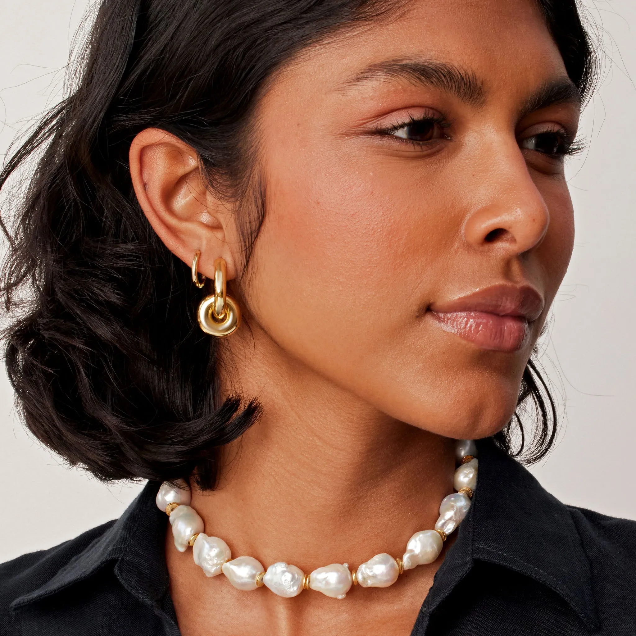 Lux Reversible Hoop Earrings