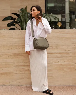MILAN NYLON CROSSBODY BAG KHAKI