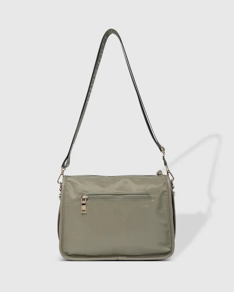 MILAN NYLON CROSSBODY BAG KHAKI