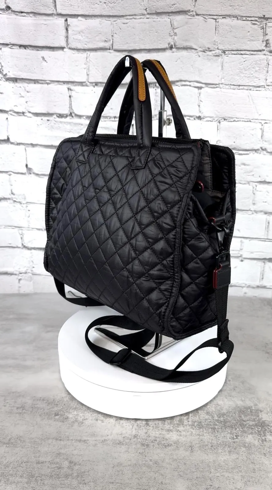 MZ WALLACE MEDIUM QUILTED BOX TOTE