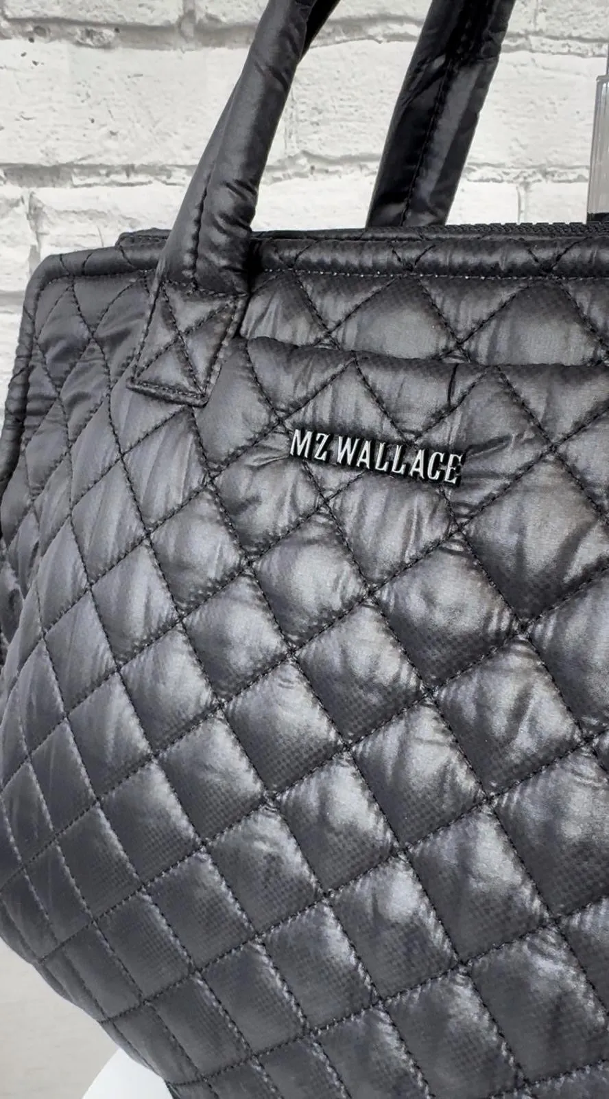 MZ WALLACE MEDIUM QUILTED BOX TOTE