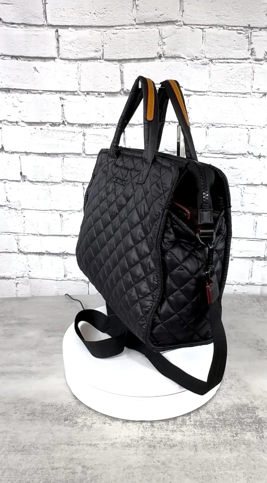 MZ WALLACE MEDIUM QUILTED BOX TOTE