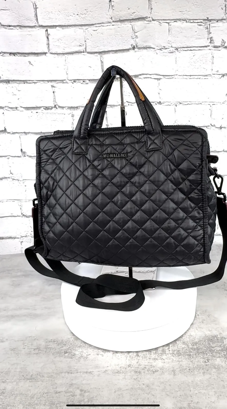 MZ WALLACE MEDIUM QUILTED BOX TOTE