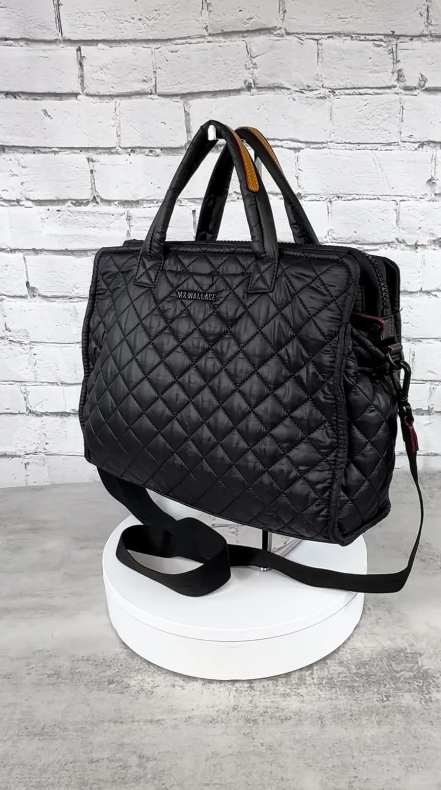 MZ WALLACE MEDIUM QUILTED BOX TOTE