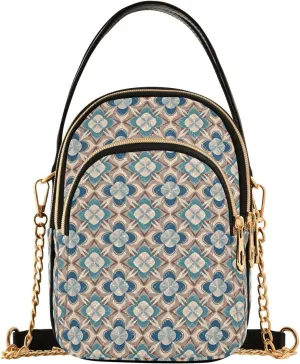 Quilted Shoulder Bag for Women with Chain Strap Leather Handle