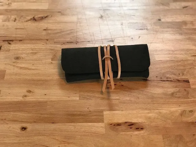"The Priscilla" in Nubuk Green Leather