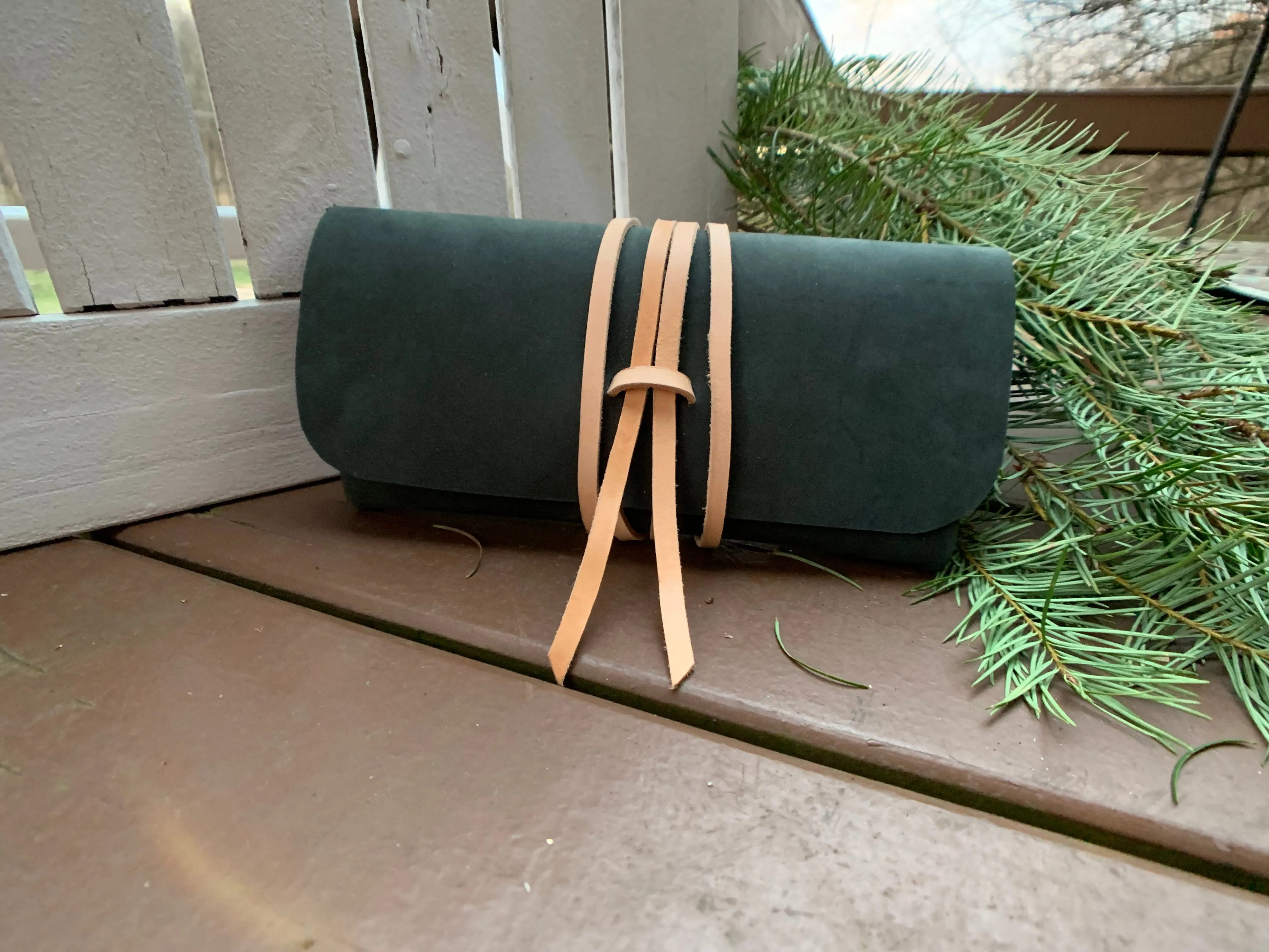 "The Priscilla" in Nubuk Green Leather