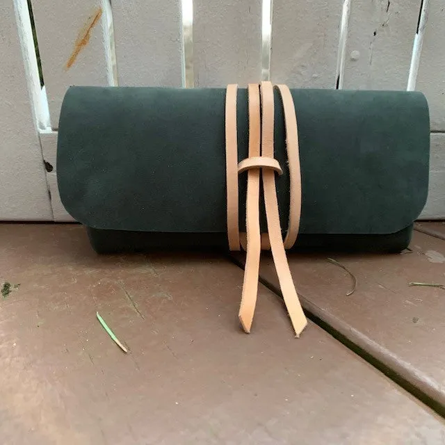 "The Priscilla" in Nubuk Green Leather