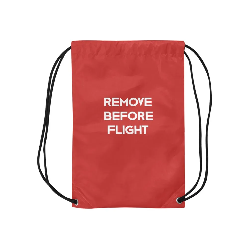 Remove before Flight Drawstring Bags  (Model 1604) (Small)