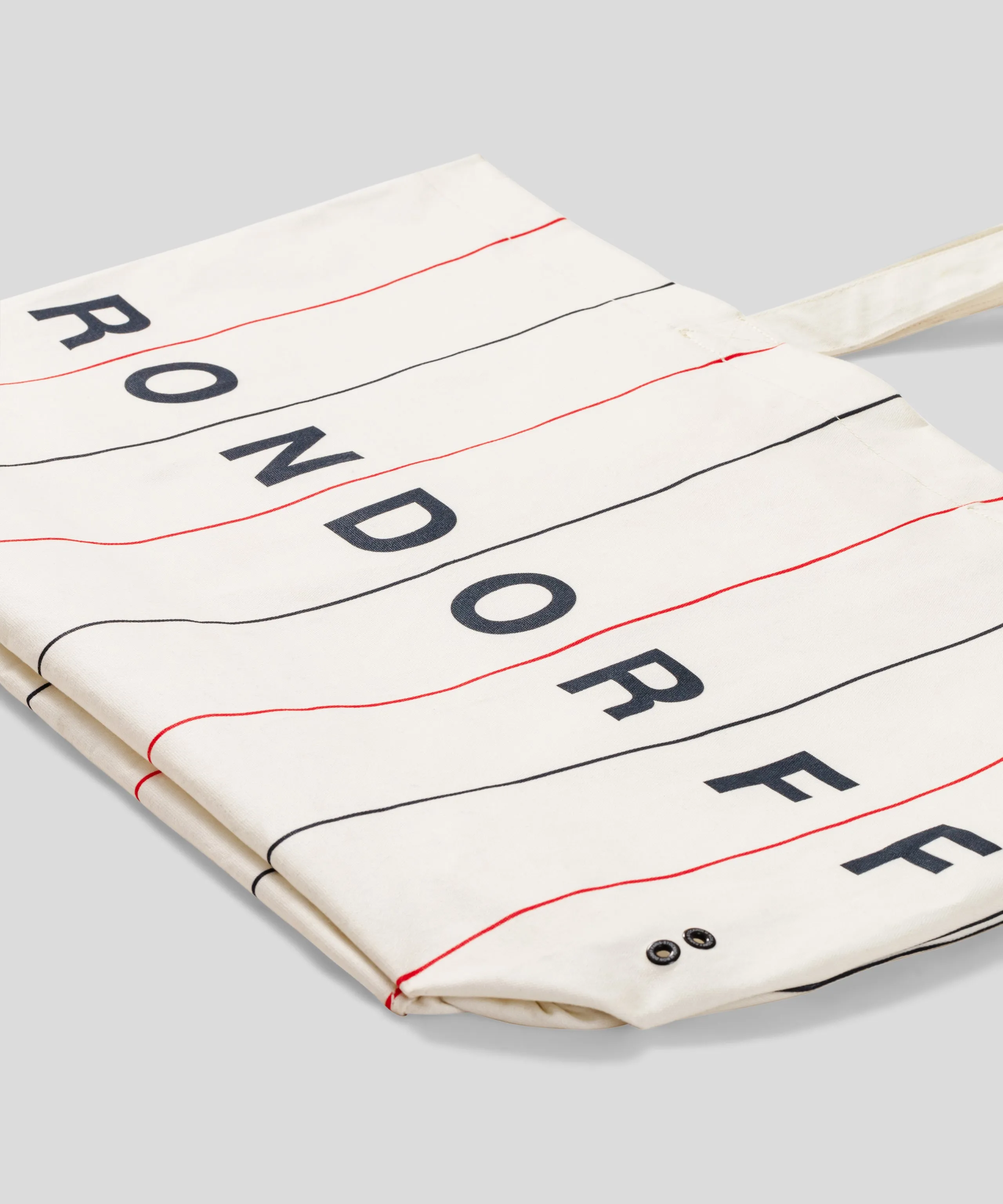 RON DORFF BIG BEACH BAG W. STRIPES - OFF WHITE