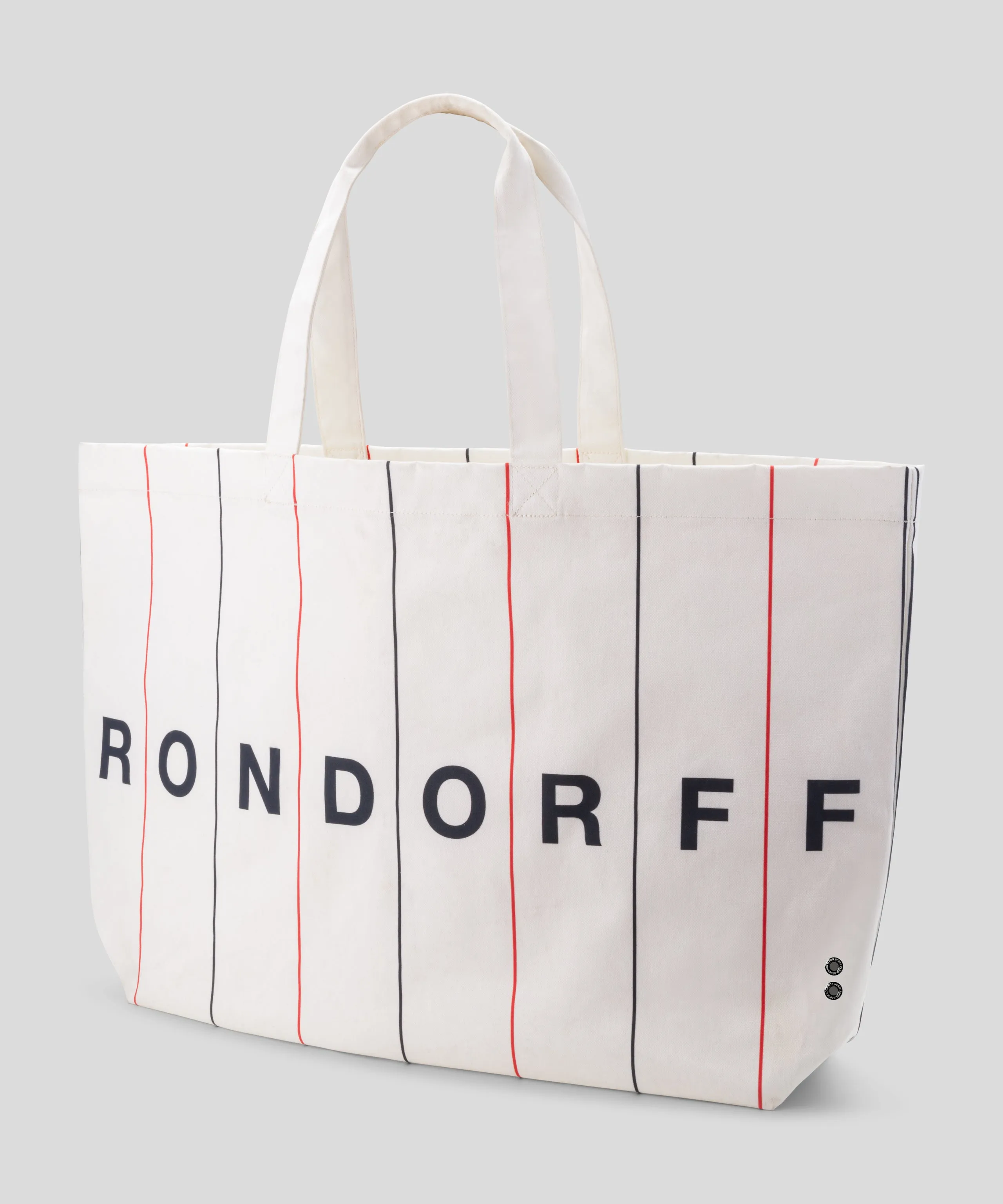 RON DORFF BIG BEACH BAG W. STRIPES - OFF WHITE