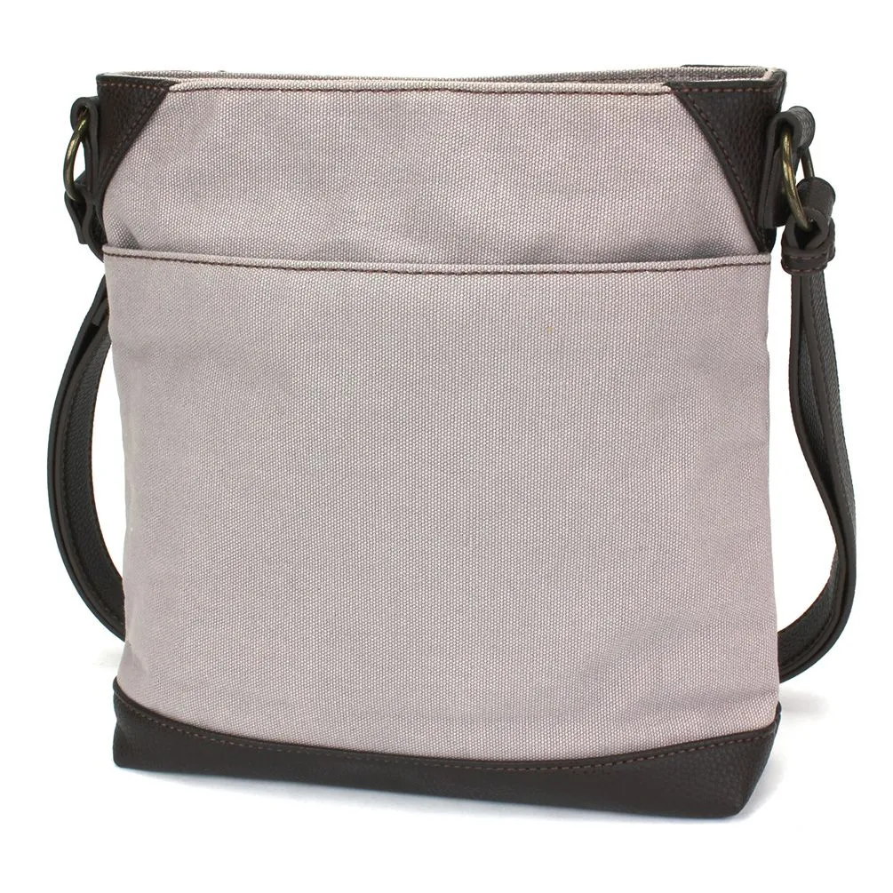 Safari Canvas Crossbody - Horse (Gray)