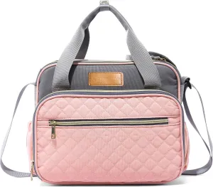 Small Diaper Bag Tote for Girls Baby Nappy Bag - Travel&Outdoor Stroller Organizer Cute Diaper Maternity Bag for Mom Daddy