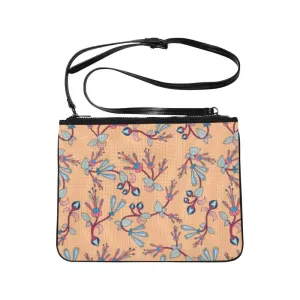 Swift Floral Peache Slim Clutch Bag