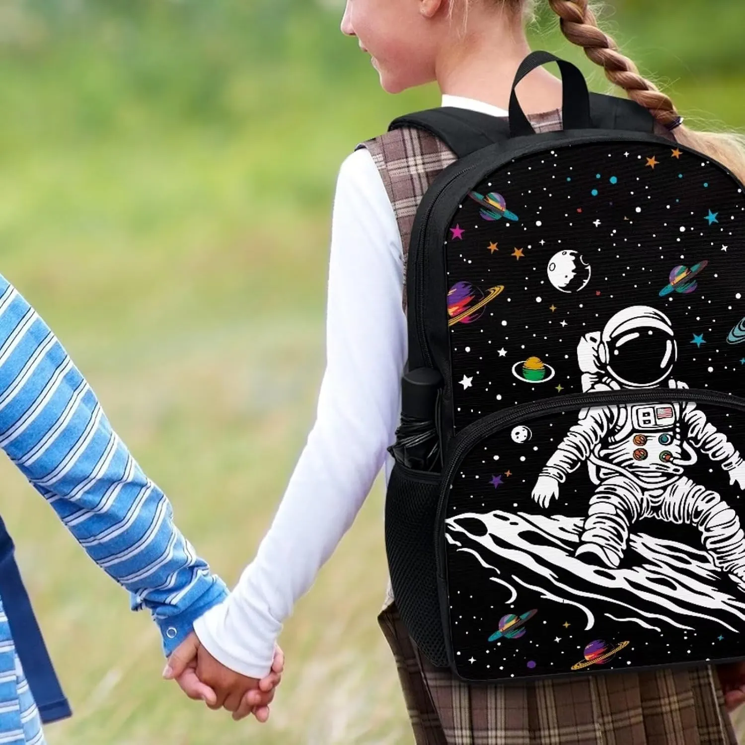SYtrade Astronaut Space Planet Backpack for Kids Teens School Bookbag Lightweight Casual Daypack Backpack