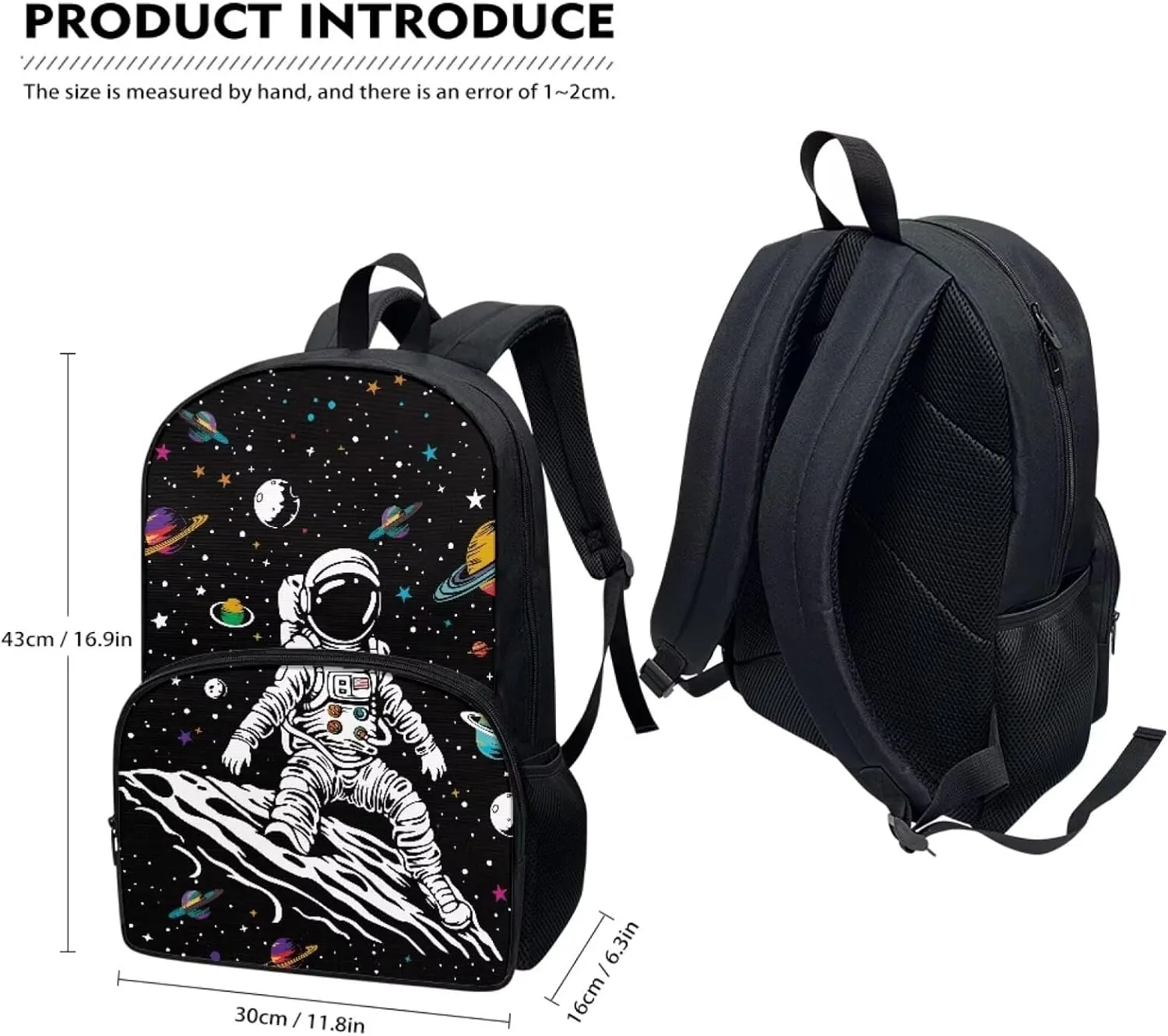 SYtrade Astronaut Space Planet Backpack for Kids Teens School Bookbag Lightweight Casual Daypack Backpack