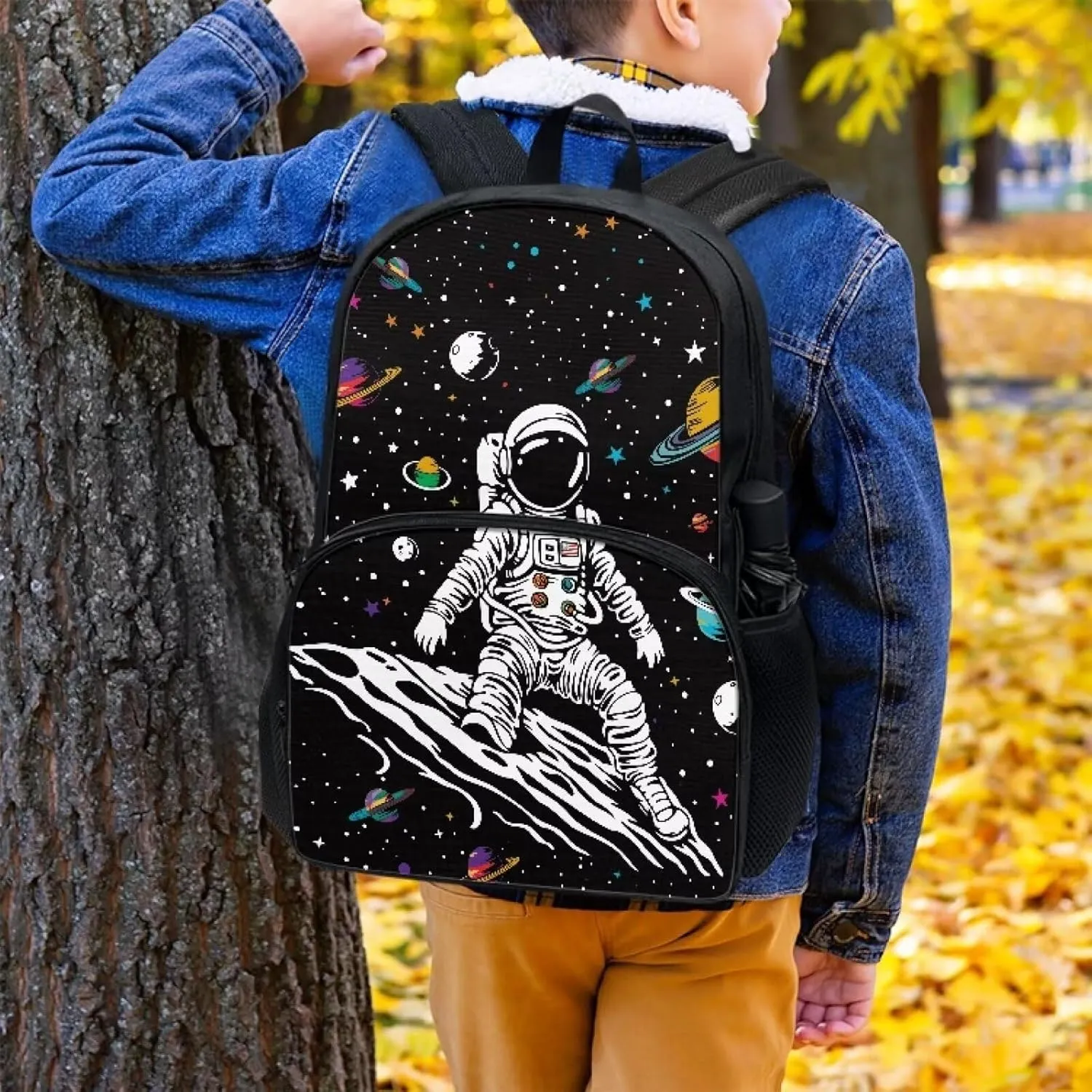 SYtrade Astronaut Space Planet Backpack for Kids Teens School Bookbag Lightweight Casual Daypack Backpack