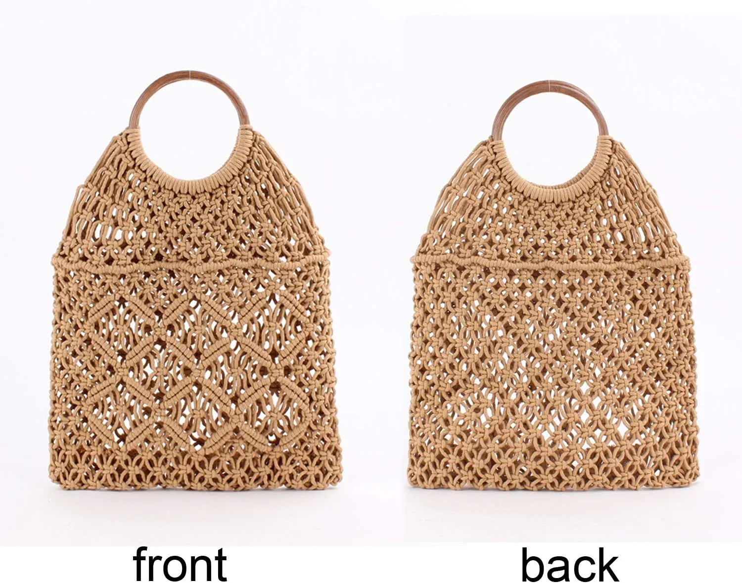Teeya Straw Handbags,Top Handle Summber Beach Bags Hollow Tote Purse