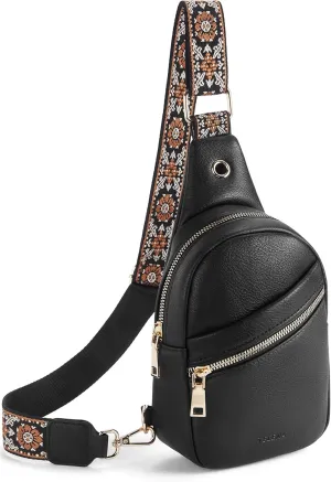 Telena Sling Bag for Women Crossbody Bags Purse for Women Vegan Leather Fanny Pack with Adjustable Strap