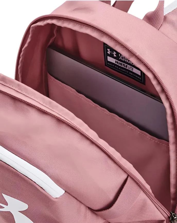 Under Armour Unisex Hustle Lite Backpack Pink Elixie/White