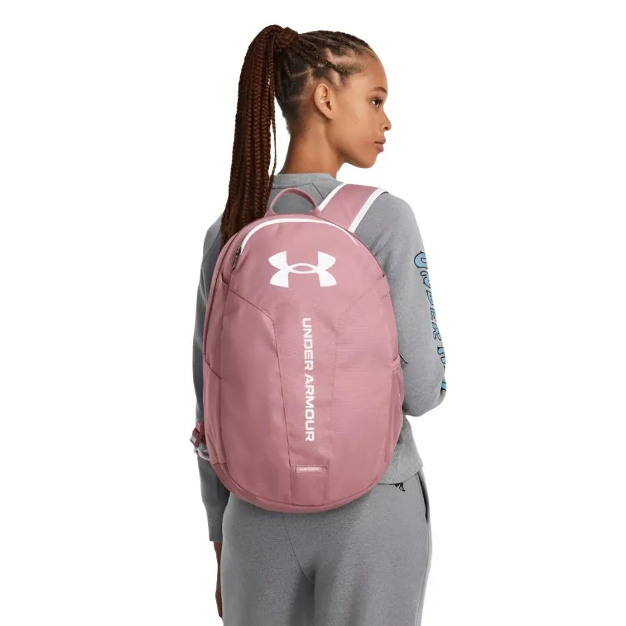 Under Armour Unisex Hustle Lite Backpack Pink Elixie/White