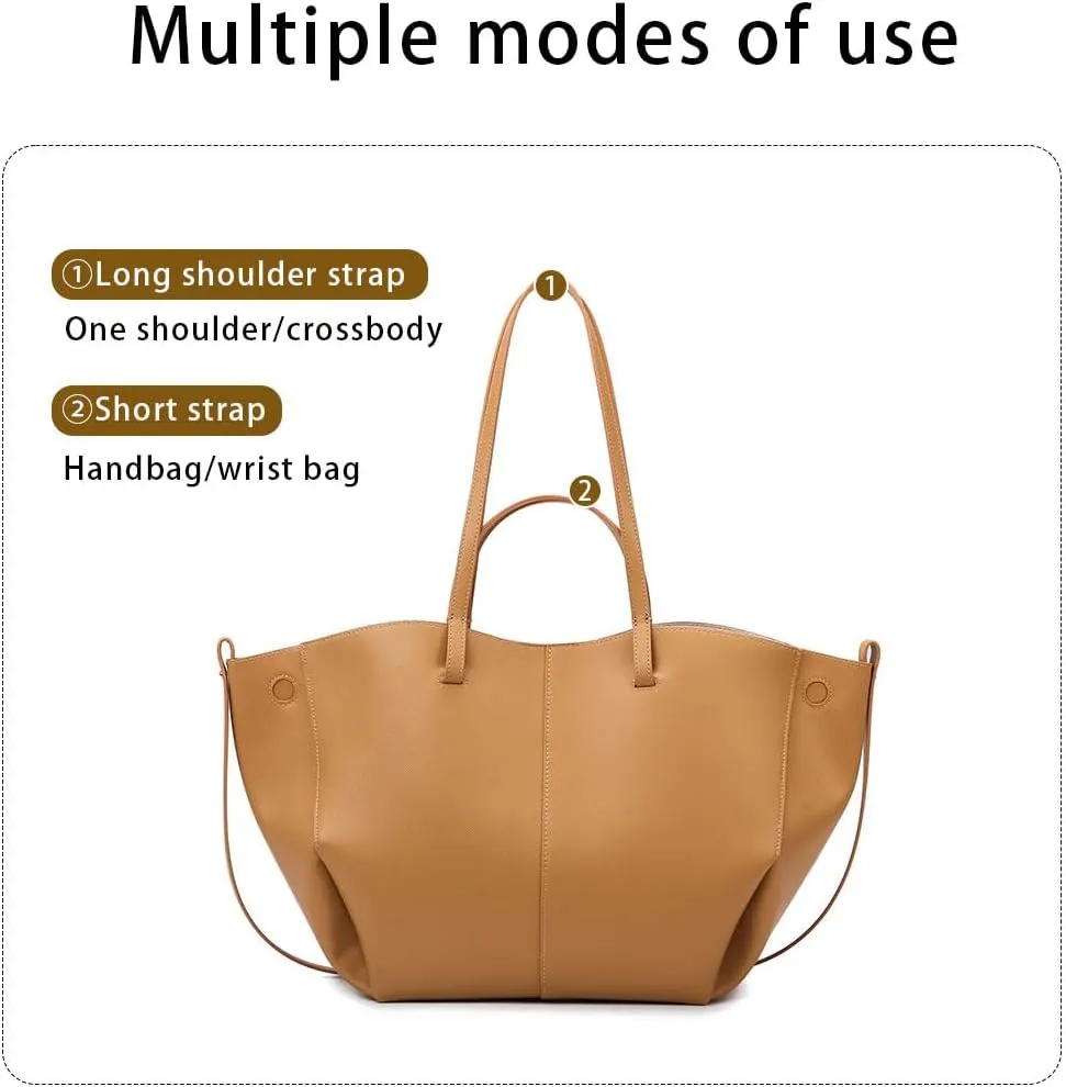 Women Dumpling Cloud Bag Faux Leather Tote Bag for Women Trendy Handbag Purse Fall Shoulder Bag with Magnetic Closure